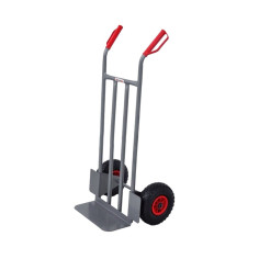 CARRELLO PORTASACCHI ACCIAIO PORTAPACCHI 150 KG RUOTE PNEUMATICHE 250 mm