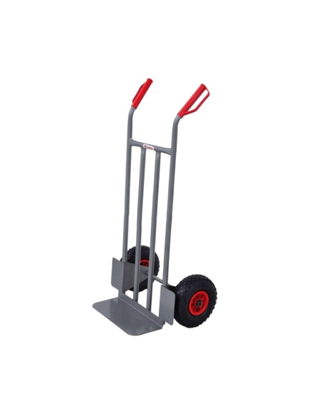 CARRELLO PORTASACCHI ACCIAIO PORTAPACCHI 150 KG RUOTE PNEUMATICHE 250 mm