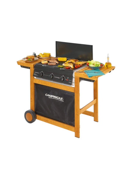 Barbecue a gas o metano Campingaz 3 Series Adelaide 3 Woody Dualgas 3 fornelli
