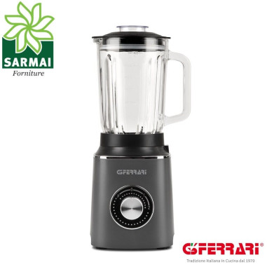 FRULLATORE CON BICCHIERE IN VETRO TRITA GHIACCIO 1,5 LT 600W G3 FERRARI G20122