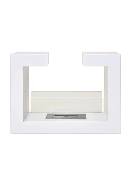 XONE Camino biocamino a bioetanolo a pavimento Nathan 78x25x58h cm nero o bianco