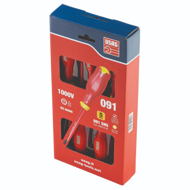 USAG 091 SH5 CACCIAVITI ISOLATI 1000V IMPRONTA A CROCE E PHILLIPS