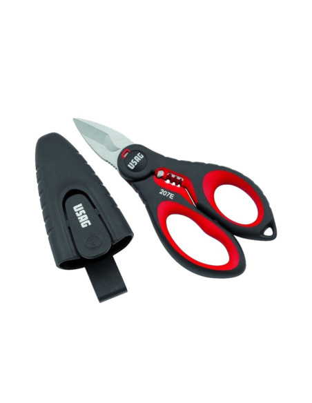 USAG 207 E FORBICE PER ELETTRICISTI IMPUGNATURE BIMATERIALE LAME INOX