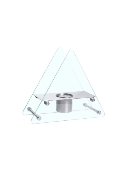 XONE Gamma Biocamino da tavolo triangolare bruciatore 0,135lt potenza 0,34 kw/h