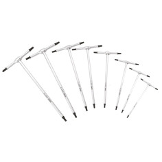 SERIE DI 8 CHIAVI A T PER VITI CON IMPRONTA TORX USAG 280 TTX/SE8