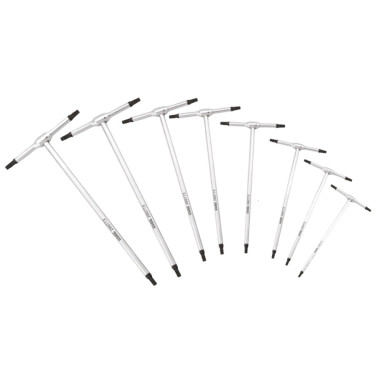 SERIE DI 8 CHIAVI A T PER VITI CON IMPRONTA TORX USAG 280 TTX/SE8