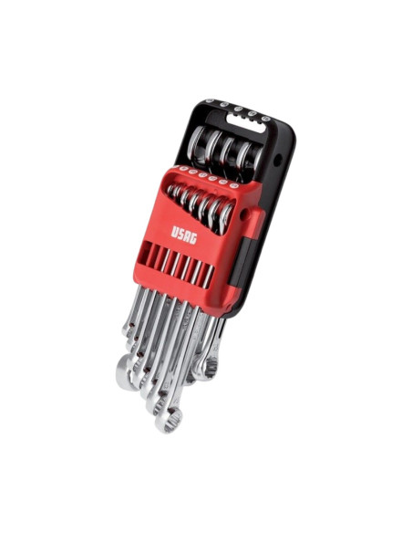 USAG 285 DS12 SERIE DI 12 CHIAVI COMBINATE A FORCHETTA 15° IN ASTUCCIO