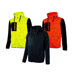 Upower RAINBOW felpa manica lunga a zip intera felpata con cappuccio
