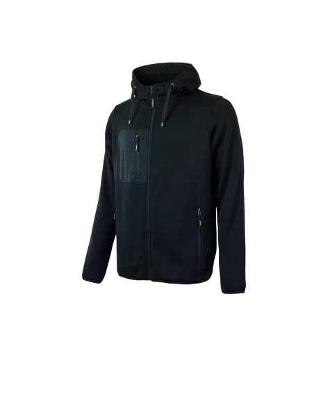 Upower RAINBOW felpa manica lunga a zip intera felpata con cappuccio