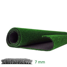 Prato sintetico 7 mm erba finta artificiale calpestabile tappeto verde larg. 3 m