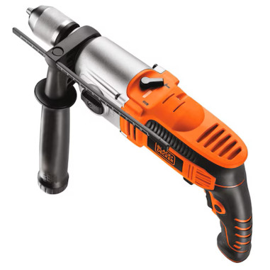 Black&Decker Trapano a percussione 910W a 2 velocità meccaniche in valigetta