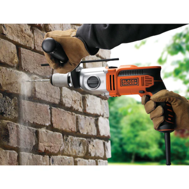 Black&Decker Trapano a percussione 910W a 2 velocità meccaniche in valigetta