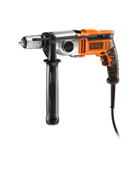 Black&Decker Trapano a percussione 910W a 2 velocità meccaniche in valigetta
