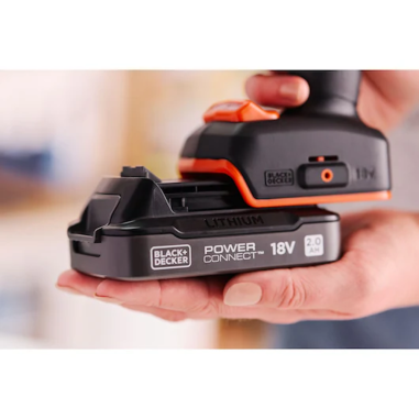 Black&Decker Trapano avvitatore BRUSHLESS con doppia batteria 18V 2.0 Ah 50 Nm