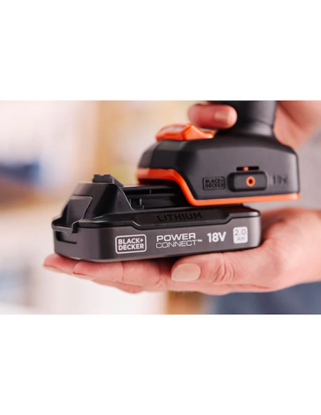 Black&Decker Trapano avvitatore BRUSHLESS con doppia batteria 18V 2.0 Ah 50 Nm