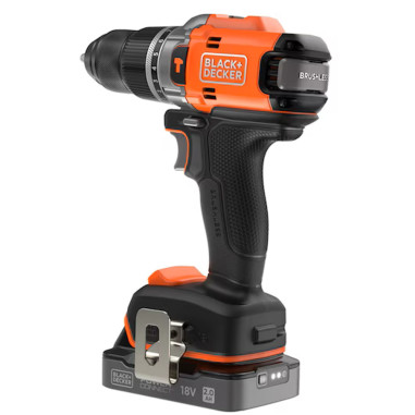 Black&Decker Trapano avvitatore BRUSHLESS con doppia batteria 18V 2.0 Ah 50 Nm