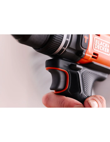 Black&Decker Trapano avvitatore BRUSHLESS con doppia batteria 18V 2.0 Ah 50 Nm