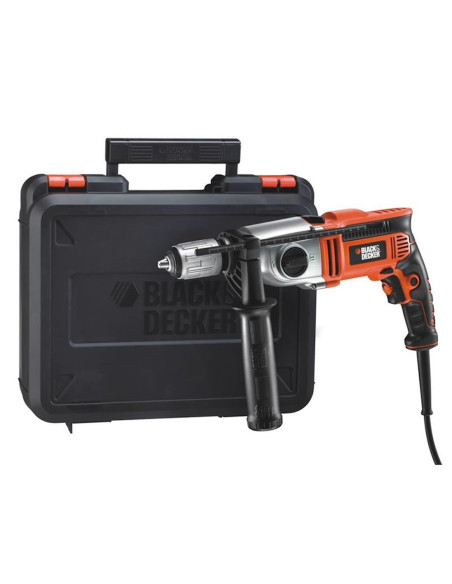 Black&Decker Trapano a percussione 910W a 2 velocità meccaniche in valigetta