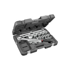 Assortimento bussole esagonali e cricchetto 3/4 in cassetta ABS USAG