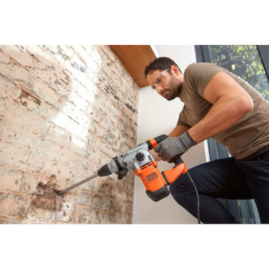 Black&Decker Martello demolitore/scalpellatore SDS+ 1250W 3.7J in valigetta