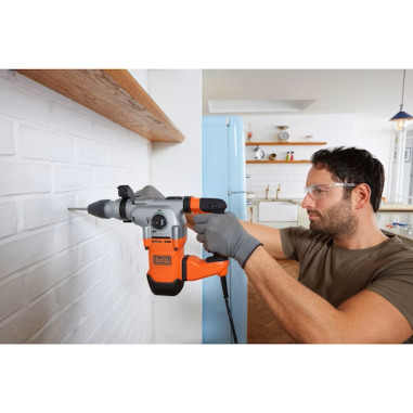 Black&Decker Martello demolitore/scalpellatore SDS+ 1250W 3.7J in valigetta