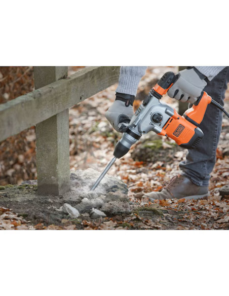 Black&Decker Martello demolitore/scalpellatore SDS+ 1250W 3.7J in valigetta