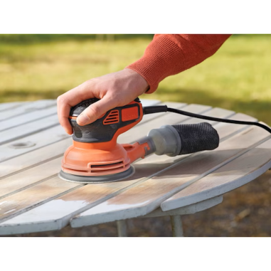 Black & Decker Levigatrice rotorbitale 240W Sacchetto raccogli polvere 14000 RPM
