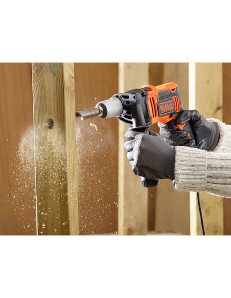 Black&Decker Trapano a percussione 850W in valigetta 6 punte in dotazione