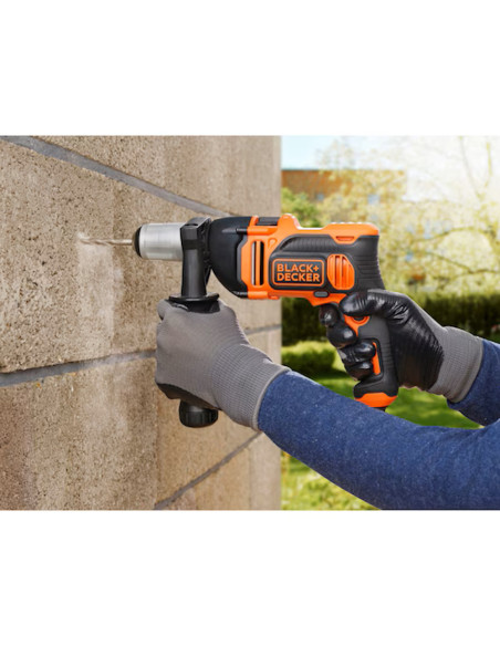Black&Decker Trapano a percussione 850W in valigetta 6 punte in dotazione