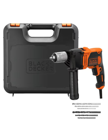 Black&Decker Trapano a percussione 850W in valigetta 6 punte in dotazione