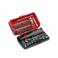 Bussole con cricchetto 1/4 inserti accessori officina Usag 38 pezzi