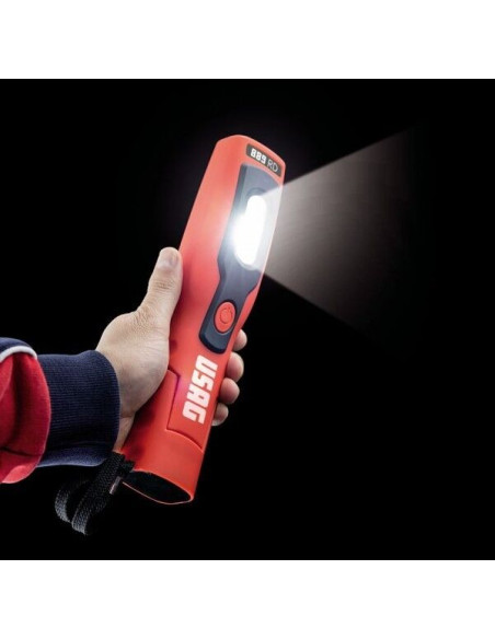 LAMPADA ISPEZIONE USAG 889 RD TORCIA LUCE A LED REGOLABILE 180°