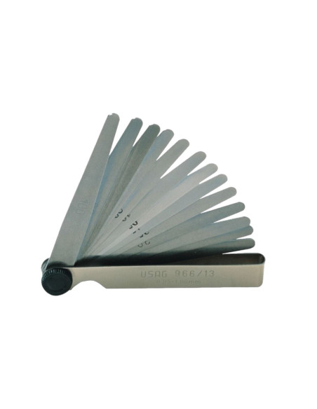 USAG 966/13 SPESSIMETRO DA 13 LAME 100 mm SPESSORE DA 0,05 A 1,00 MM