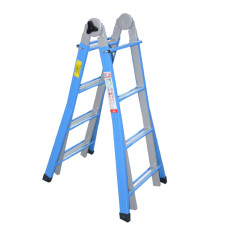 MARCHETTI METALLIKA 55 scala telescopica trasformabile 10+10 in acciaio 4,98 m