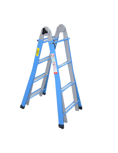MARCHETTI METALLIKA 45 scala telescopica trasformabile 9+9 in acciaio 4,44 m