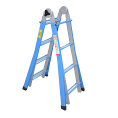MARCHETTI METALLIKA 44 scala telescopica trasformabile 8+8 in acciaio 3,90 m