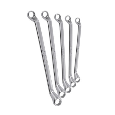 SERIE 5 CHIAVI POLIGONALI DOPPIE CURVATE SET DALLA 8 A 17 USAG 283 SE