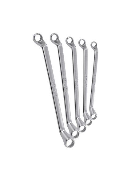 SERIE 5 CHIAVI POLIGONALI DOPPIE CURVATE SET DALLA 8 A 17 USAG 283 SE
