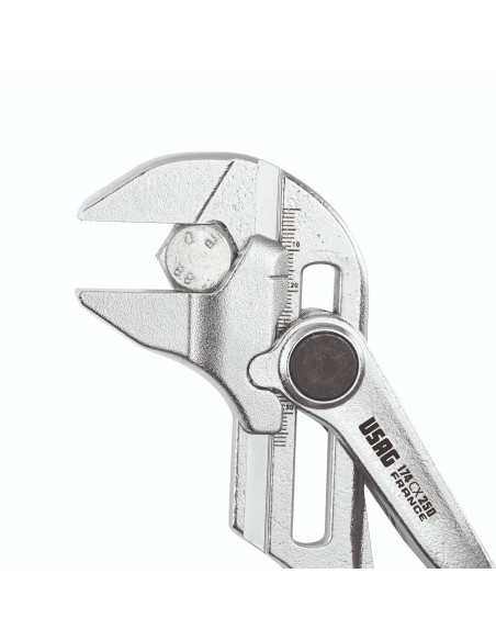 PINZA CHIAVE REGOLABILE CON PULSANTE MULTIFUNZIONE USAG 174 CX250
