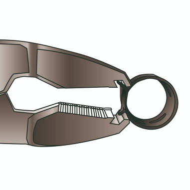PINZA PER FASCETTE ANELLI STRINGI TUBO AUTO USAG PRESA FRONTALE 871 D