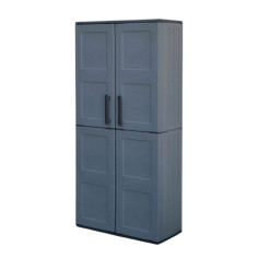 Armadio armadietto tuttoripiani in resina 68x37x163 cm da esterno giardino garage