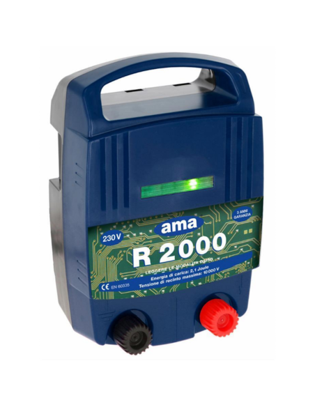 AMA Elettrificatore Ranch R2000 per recinti con alimentazione a 230 V