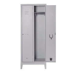 ARMADIO SPOGLIATOIO 2 POSTI METALLO 68 x 34 x H179 Cm PRATIKO