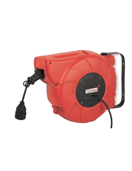 AVVOLGICAVO ELETTRICO AUTOMATICO CAVO 22M PROLUNGA PRESA 2 P+T RIBITECH
