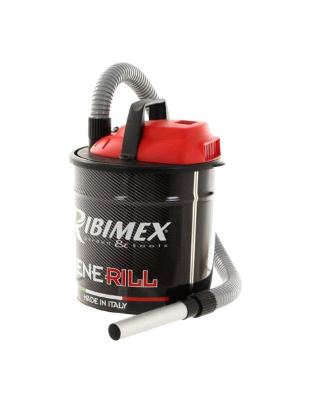CENERILL aspiracenere bidone in metallo 18 L stufa pellet 1000W