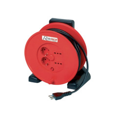 Prolunga avvolgicavo rotolo filo elettrico 3x1,5 mm prese schuko 20m