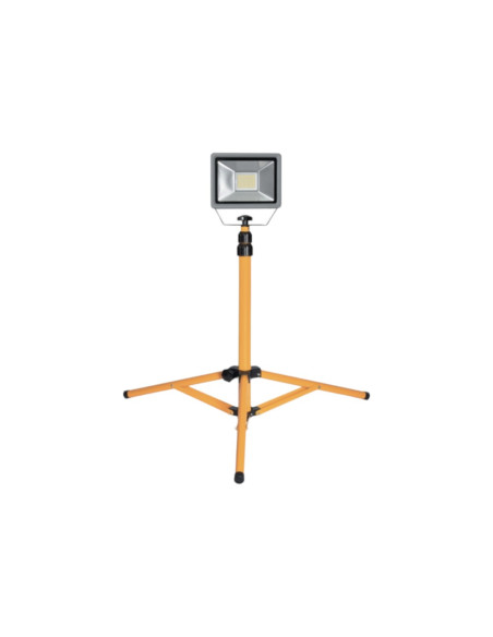 Faro da cantiere a LED professionale su treppiede 30W 2400 lumen IP65