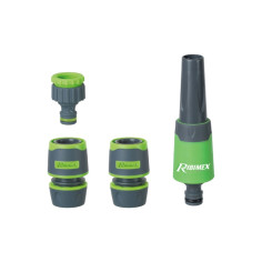 Kit lancia irrigazione 4 raccordi bimateriale rivestimento Soft-Touch