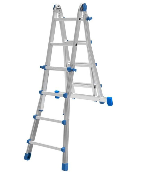 SCALA TELESCOPICA TRASFORMABILE MARCHETTI EQU33 6+6 2,95 MT 5 GRADINI