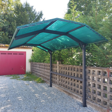 Rete telo ombreggiante verde 90% frangivista frangisole oscurante altezza 2 m